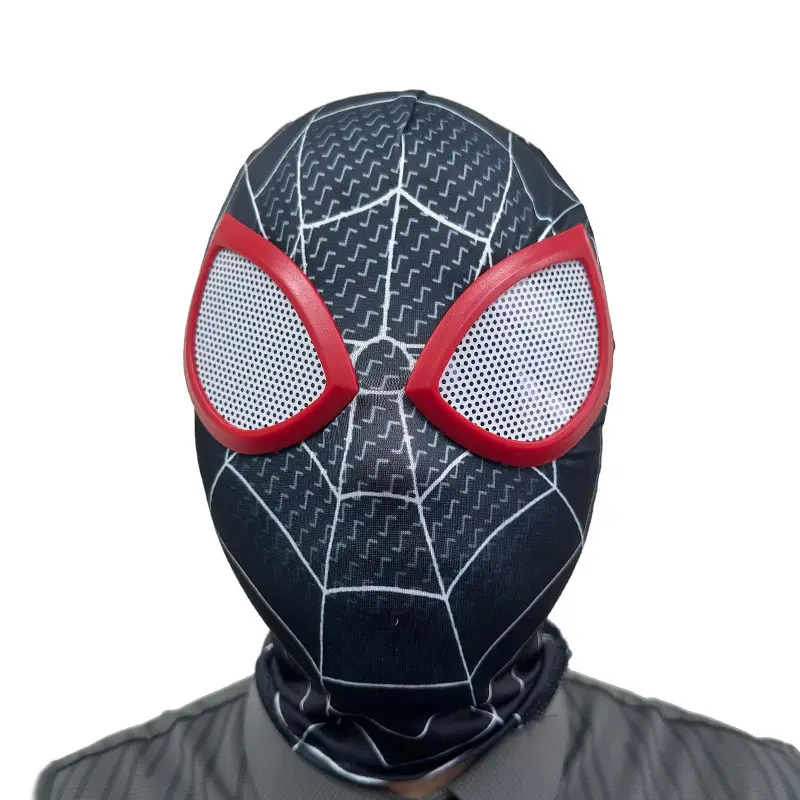 Spider-Man Mesh Headmask Red Mask Cosplay Hat - Image 13