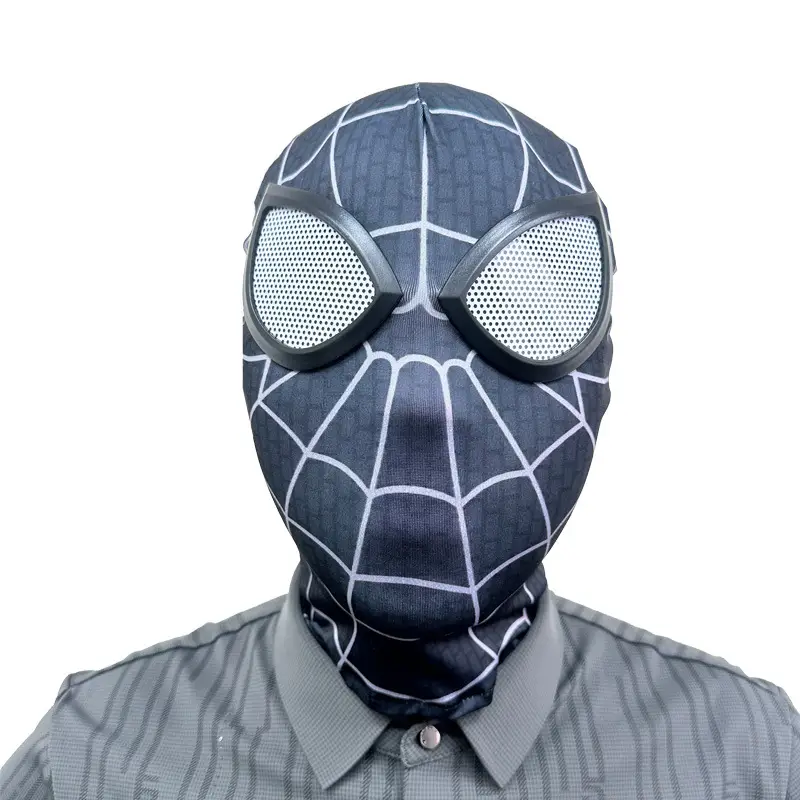 Spider-Man Mesh Headmask Red Mask Cosplay Hat - Image 6