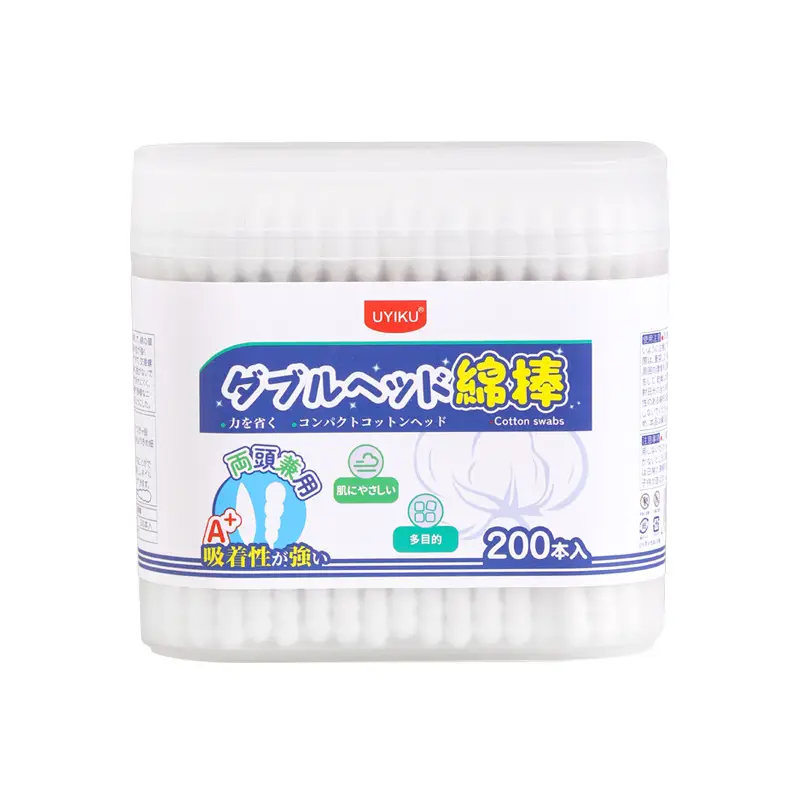 Uyiku Cotton Swabs Double End Wooden Stick Ear Cleaning Makeup Removal - Image 6