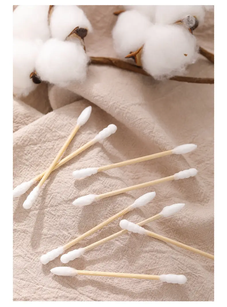 Uyiku Cotton Swabs Double End Wooden Stick Ear Cleaning Makeup Removal — feature 13