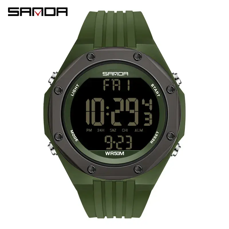 Sanda Digital Men's Watch Black 77WPM - Image 4