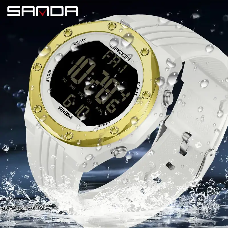 Sanda Digital Men's Watch Black 77WPM - Image 6