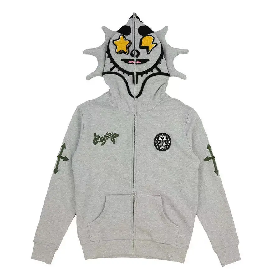 Batman Camo Hoodie Youth Casual Zipper - Image 2