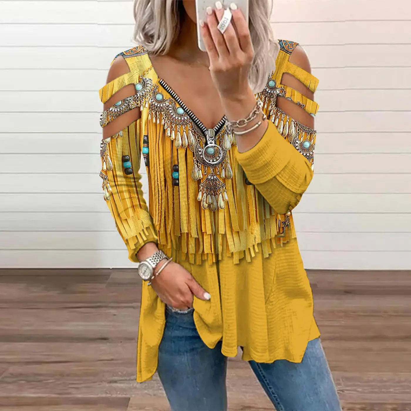 2024 Rugby Letter Print Long Sleeve Women's T-Shirt - Image 10