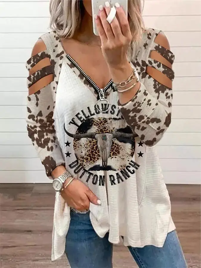 2024 Rugby Letter Print Long Sleeve Women's T-Shirt - Image 15
