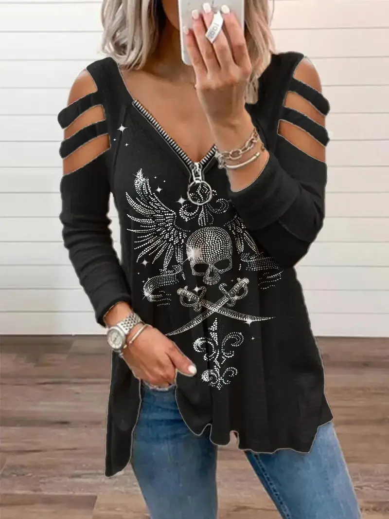 2024 Rugby Letter Print Long Sleeve Women's T-Shirt - Image 17
