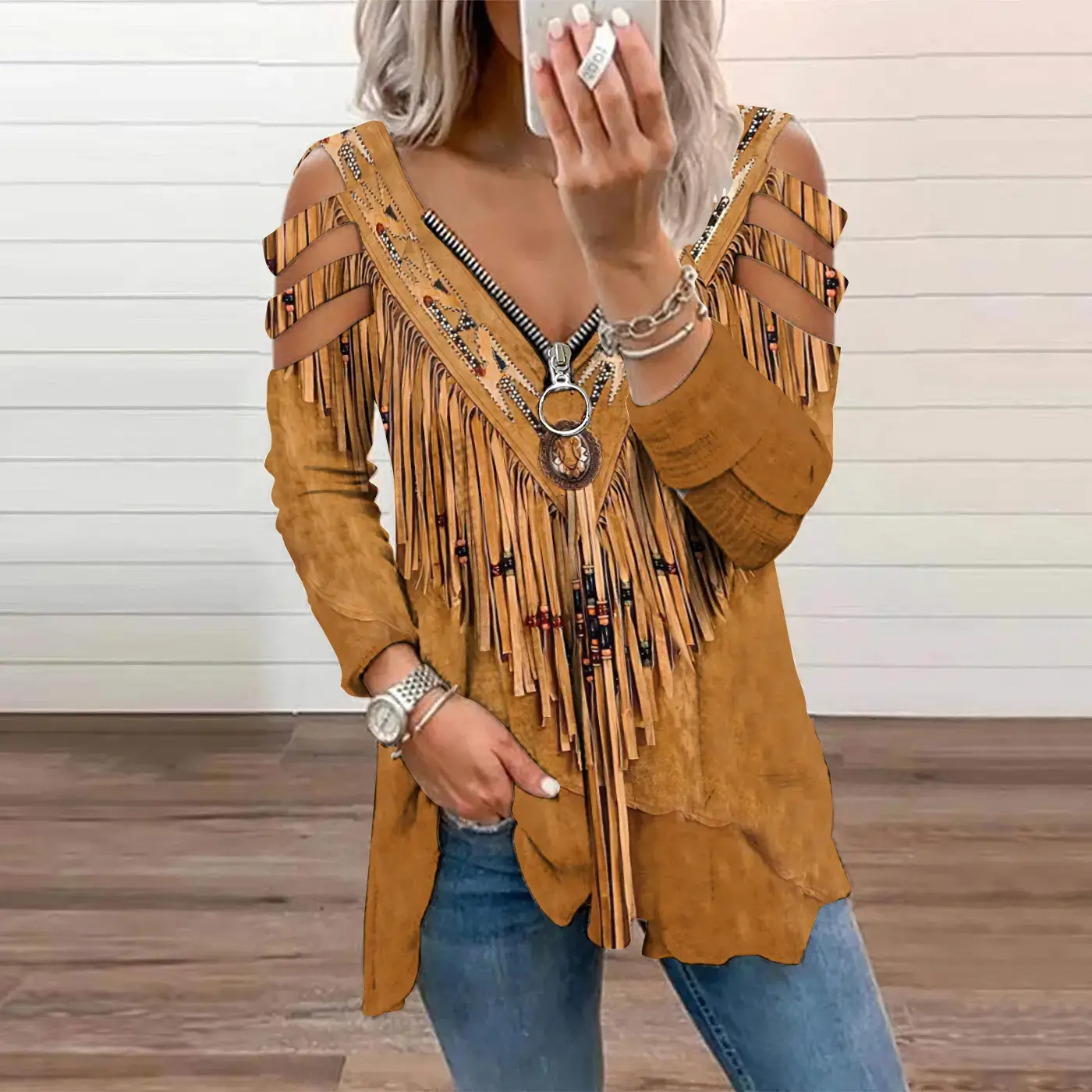 2024 Rugby Letter Print Long Sleeve Women's T-Shirt - Image 18