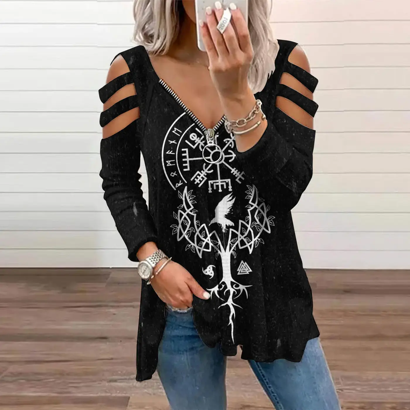 2024 Rugby Letter Print Long Sleeve Women's T-Shirt - Image 19