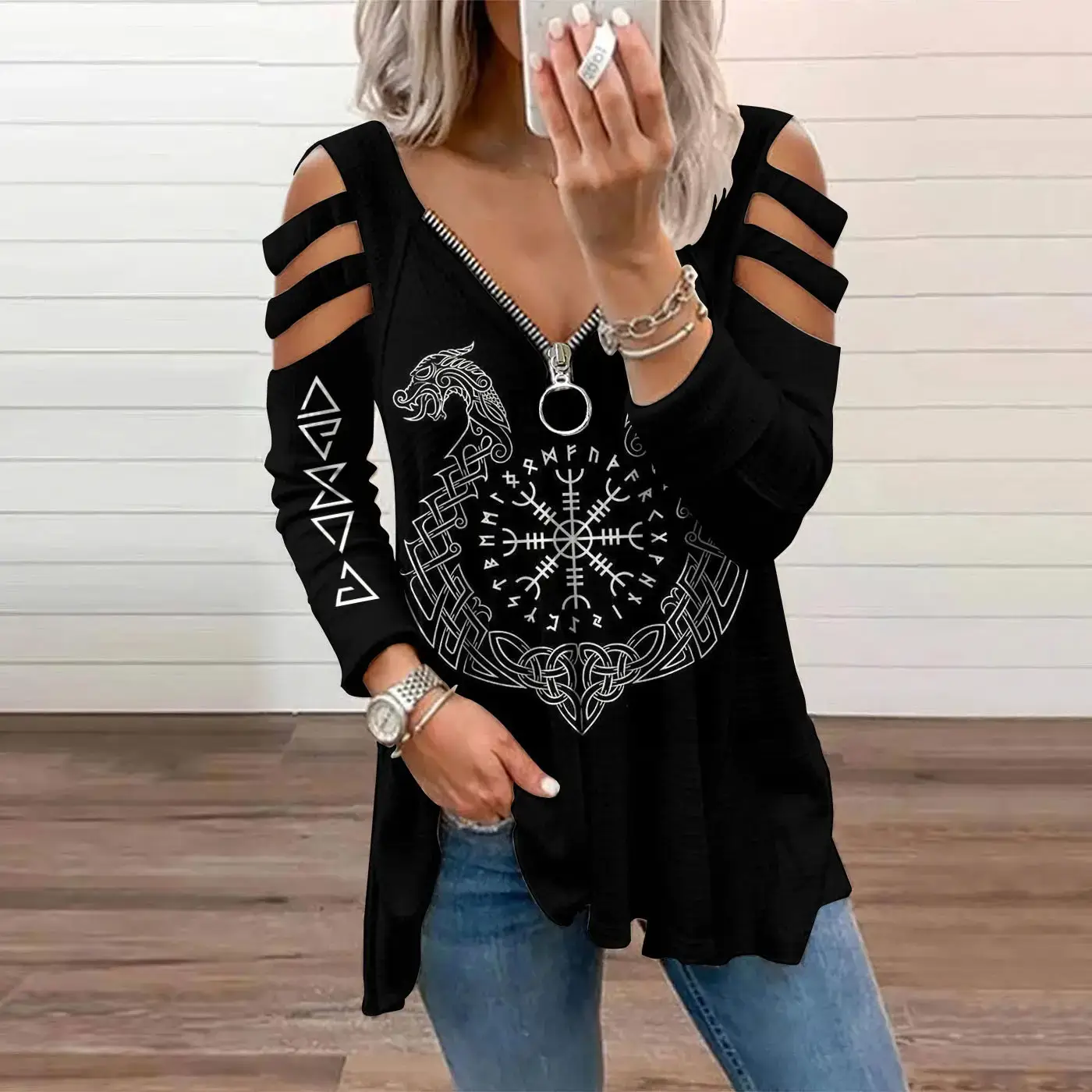 2024 Rugby Letter Print Long Sleeve Women's T-Shirt - Image 20