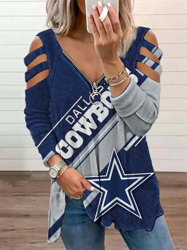 2024 Rugby Letter Print Long Sleeve Women's T-Shirt - Image 23