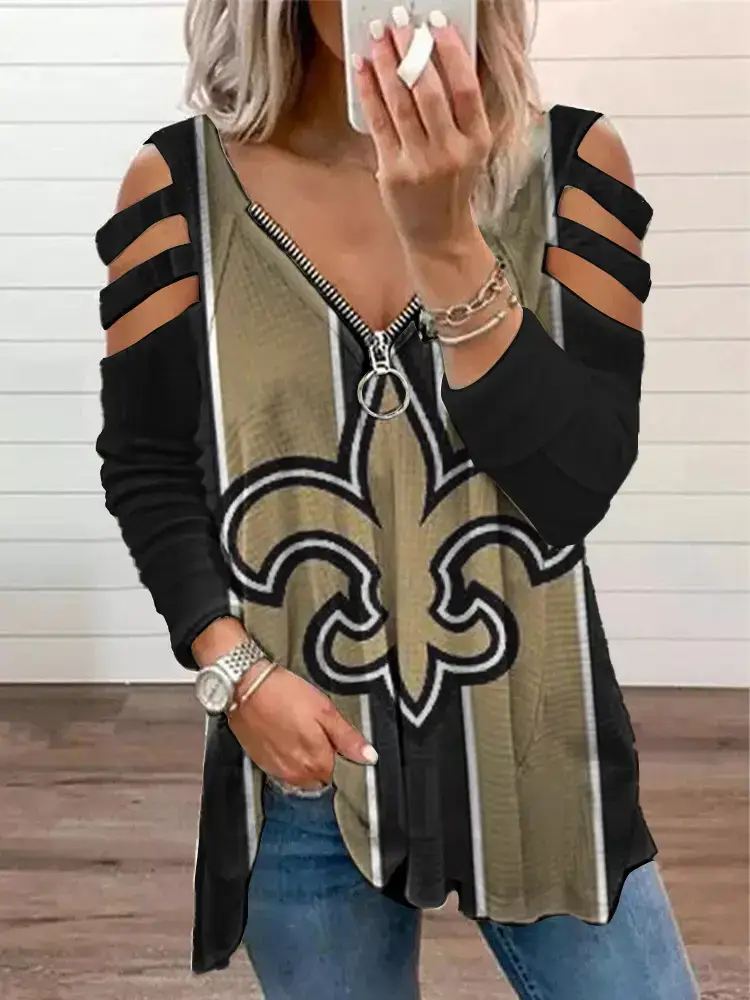 2024 Rugby Letter Print Long Sleeve Women's T-Shirt - Image 6