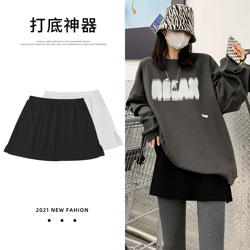 Women's Full Body Stacked Black Skirt Large Winter - Image 6