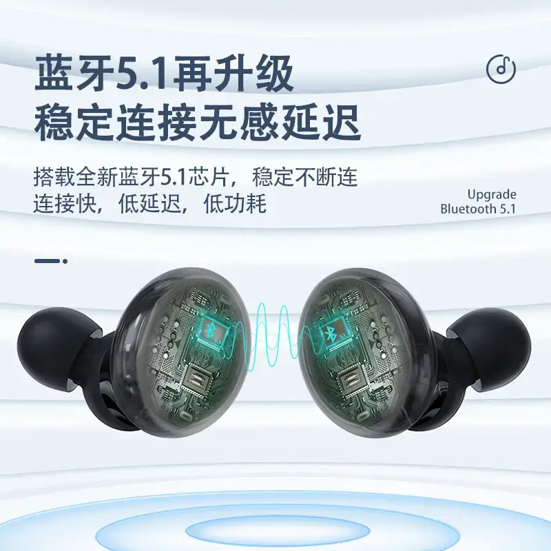 Cross-Border New In-Ear Stereo Mini Waterproof Noise Reduction Sports E-Sports Tws Bluetooth Headset - Image 9