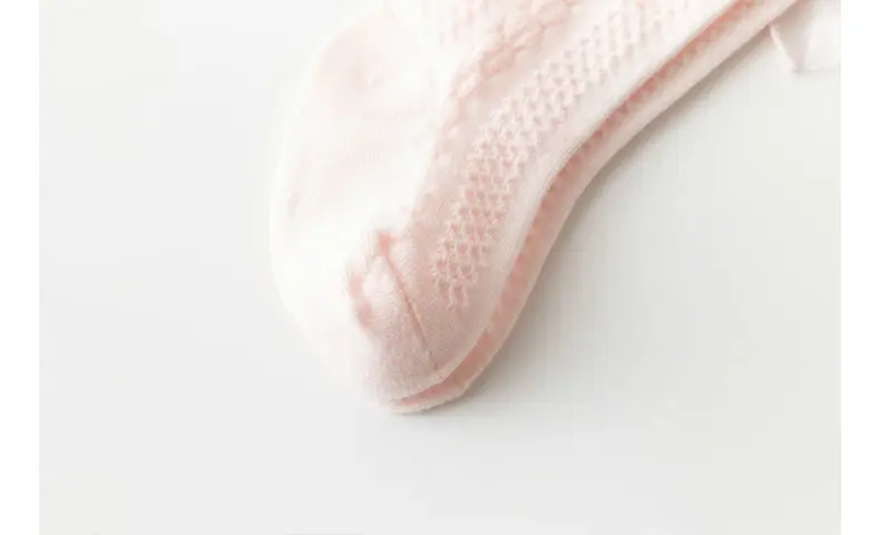2025 Spring Baby Bow Mid-Calf Socks White Pink — feature 16
