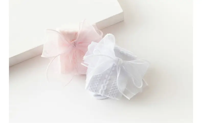 2025 Spring Baby Bow Mid-Calf Socks White Pink — feature 19