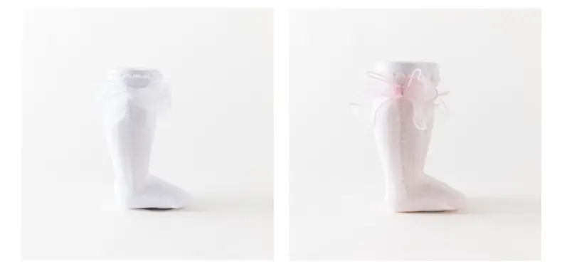 2025 Spring Baby Bow Mid-Calf Socks White Pink — feature 8