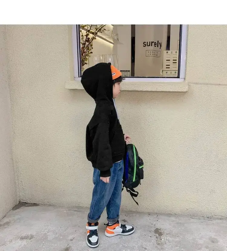 Boys Jeans Winter Velvet Spring Autumn Cross Border Wholesale — feature 11