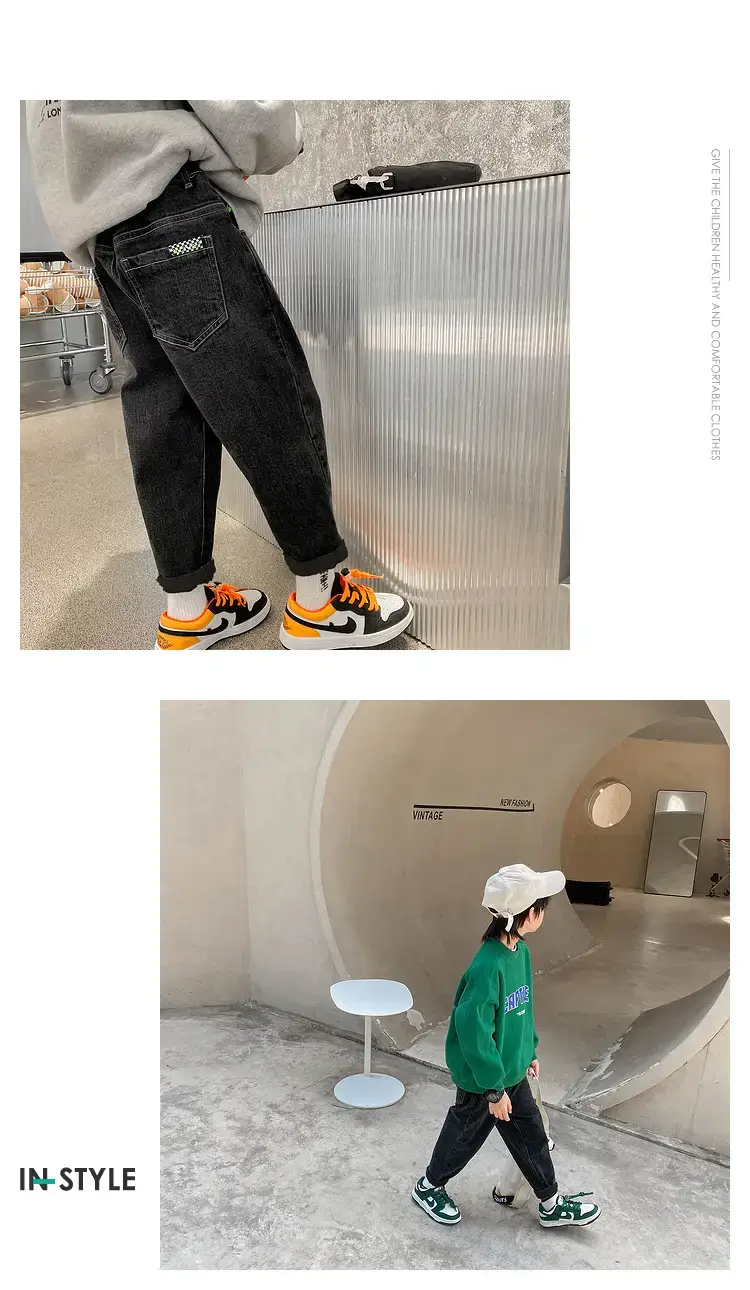 Boys Jeans Winter Velvet Spring Autumn Cross Border Wholesale — feature 15
