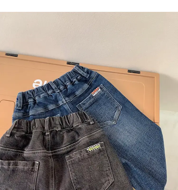 Boys Jeans Winter Velvet Spring Autumn Cross Border Wholesale — feature 32