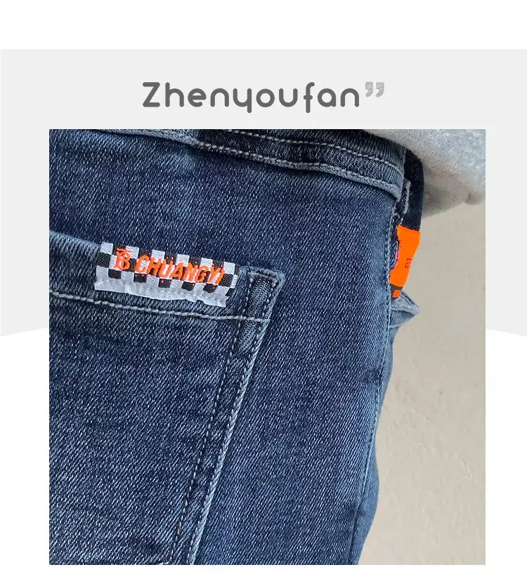 Boys Jeans Winter Velvet Spring Autumn Cross Border Wholesale — feature 34