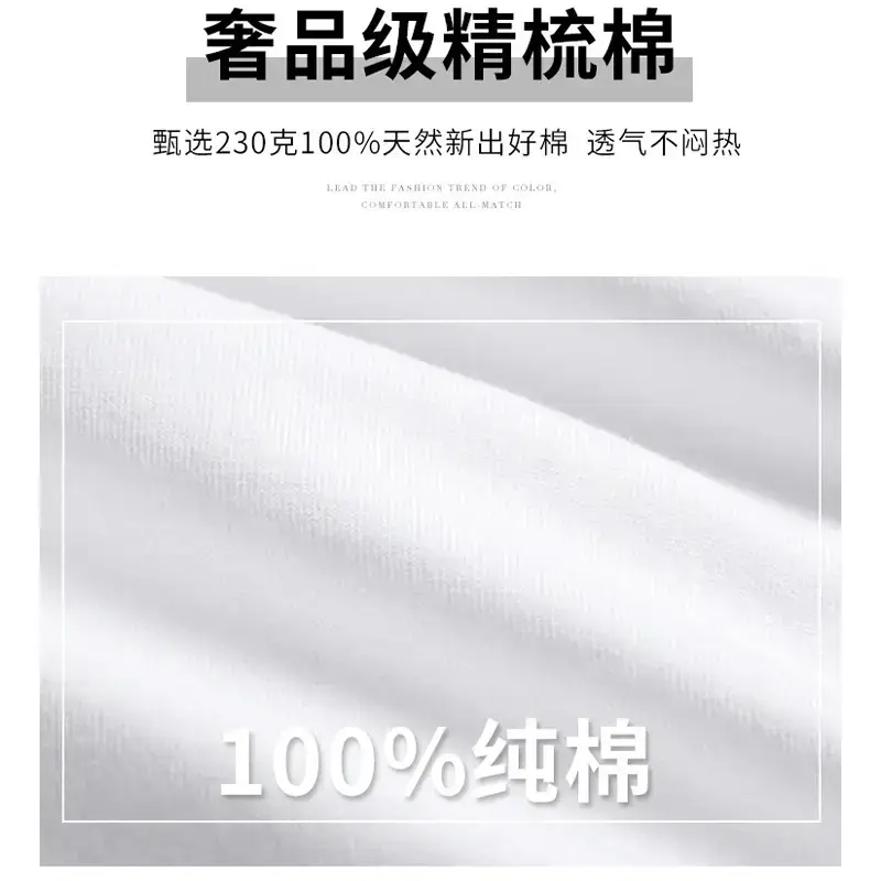Women Navy Cotton T-Shirt Short Sleeve Loose Fit