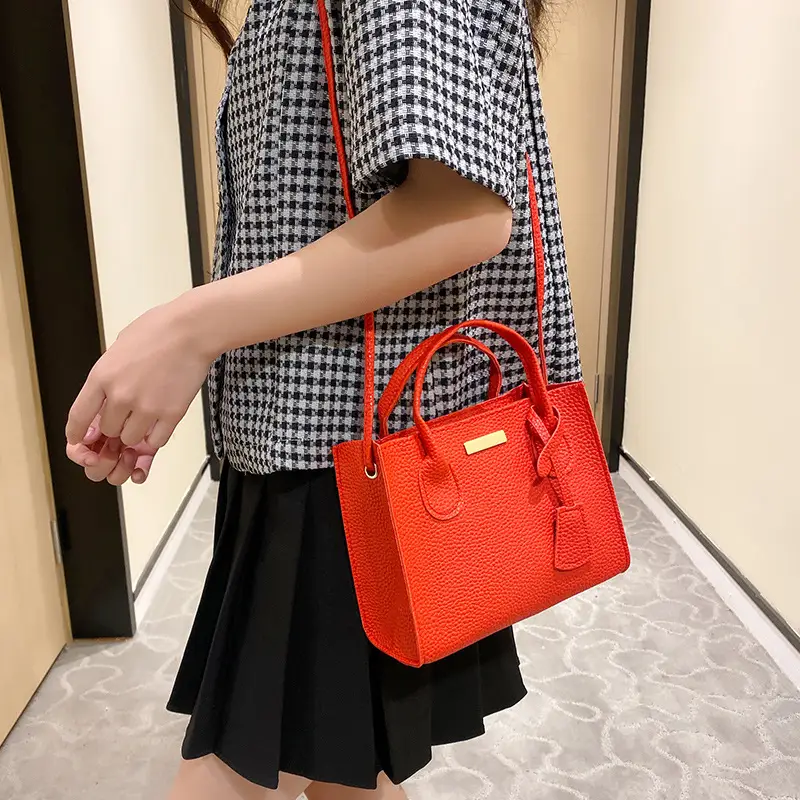 Elegant Lychee Pattern Women Shoulder Bag 2022 - Image 7