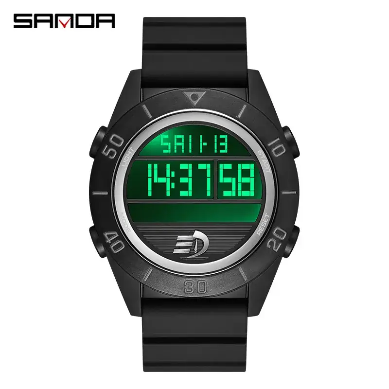 Sanda Luminous Digital Watch for Men Women Waterproof Sports