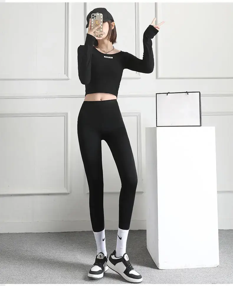 Women Thin High-Waist Shark Pants for Yoga & Slimming — feature 19