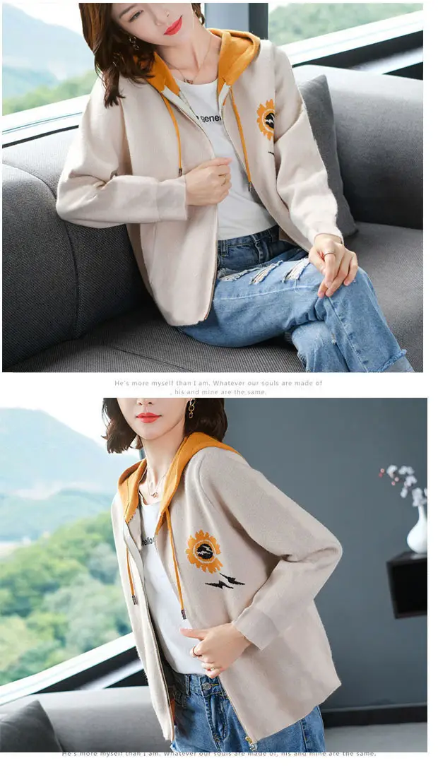 2024 Hooded Fleece Cardigan for Women Plus Size — feature 2