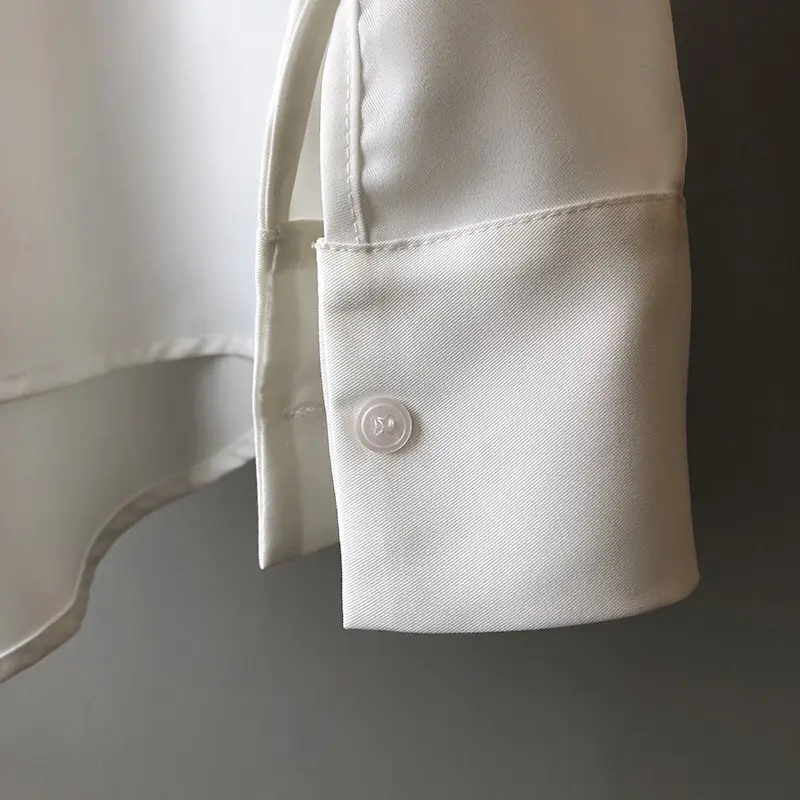 Women Blue Long Sleeve Lapel Shirt South Korea Style — feature 24