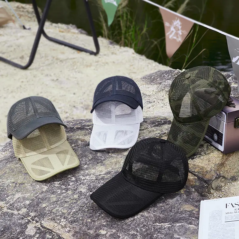 2025 Men Women Mesh Baseball Cap Sun Protection Extended Tongue - Image 16