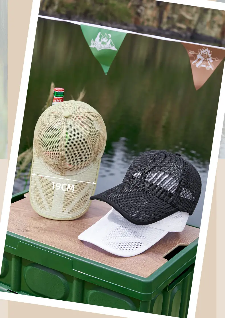 2025 Men Women Mesh Baseball Cap Sun Protection Extended Tongue — feature 11