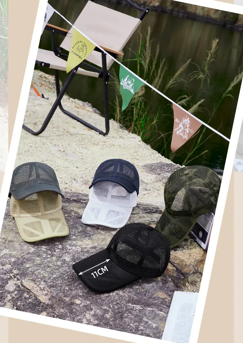 2025 Men Women Mesh Baseball Cap Sun Protection Extended Tongue — feature 19