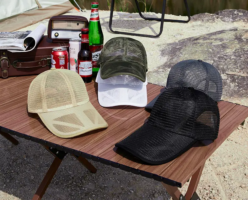 2025 Men Women Mesh Baseball Cap Sun Protection Extended Tongue — feature 3