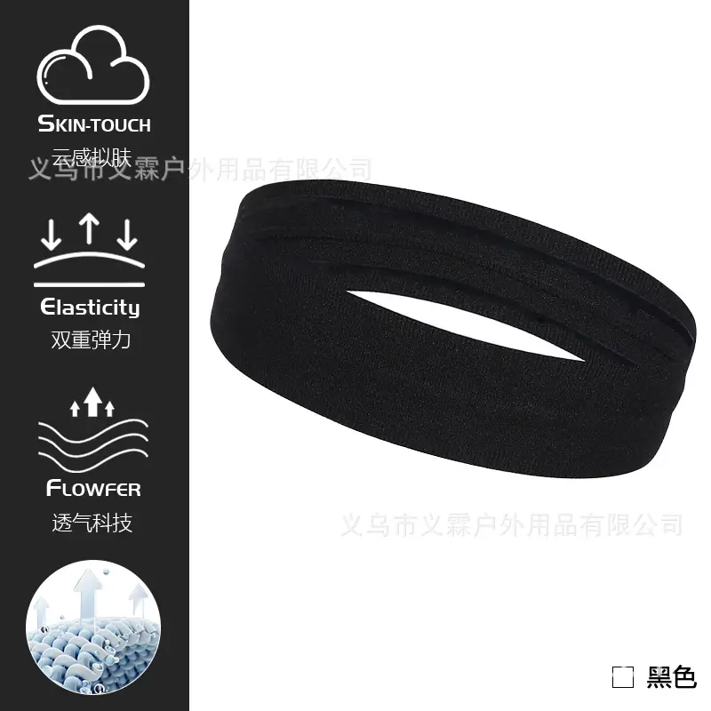 Green Knitted Sweat-Absorbent Headband for Gym & Fitness - Image 2