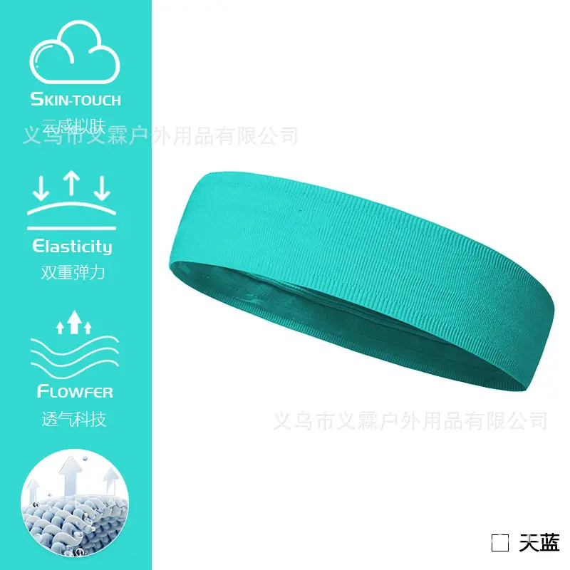 Green Knitted Sweat-Absorbent Headband for Gym & Fitness - Image 4