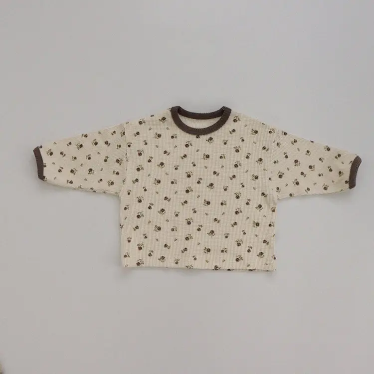 Baby Waffle Base Pajamas Small Floral Spring Set — feature 12