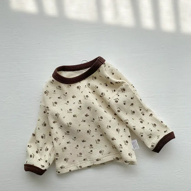 Baby Waffle Base Pajamas Small Floral Spring Set — feature 29