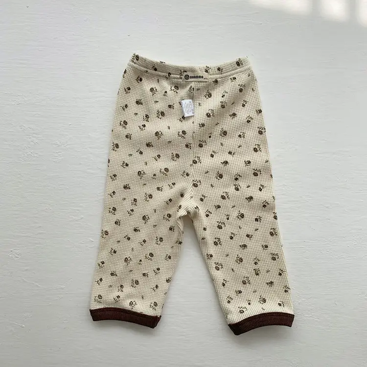 Baby Waffle Base Pajamas Small Floral Spring Set — feature 32