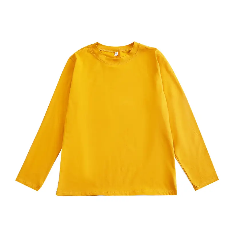 Yellow Long Sleeve Fat T-Shirt for Boys Medium to XL