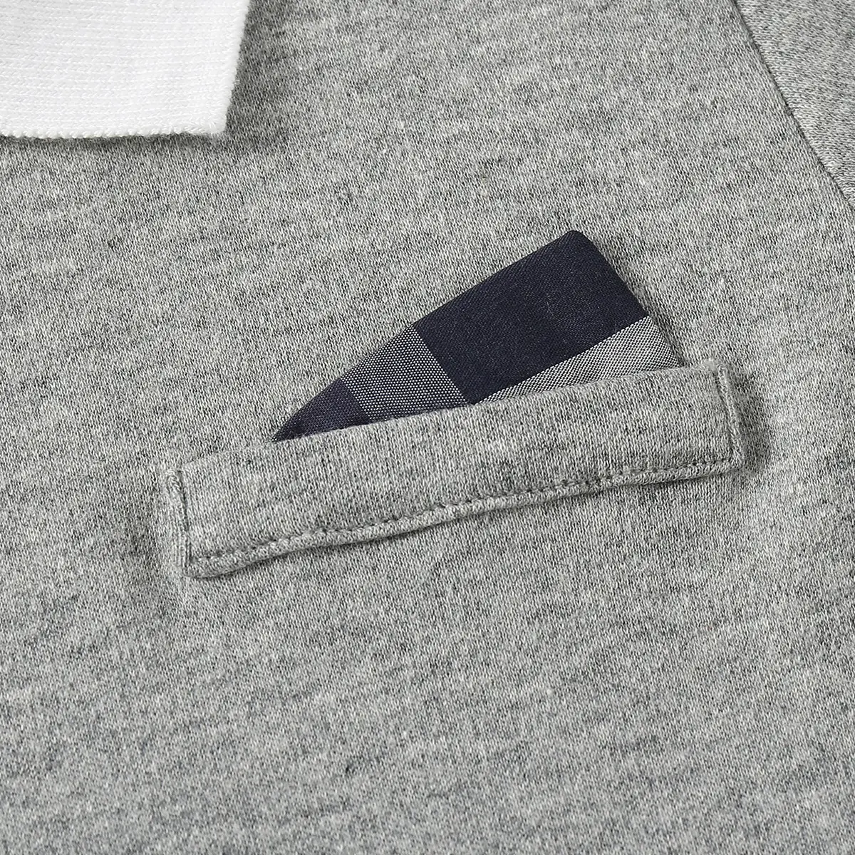 Kids Grey Korean Style Lapel T-Shirt Long Sleeve - Image 4