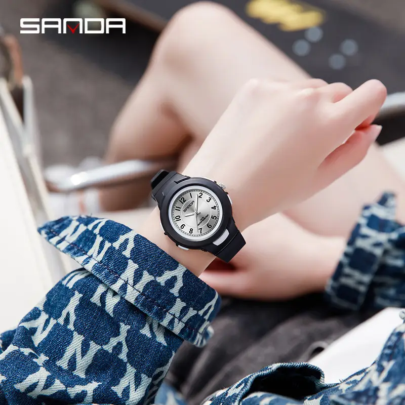 Sanda Quartz Watch for Men Women White Rose Dial - Image 11