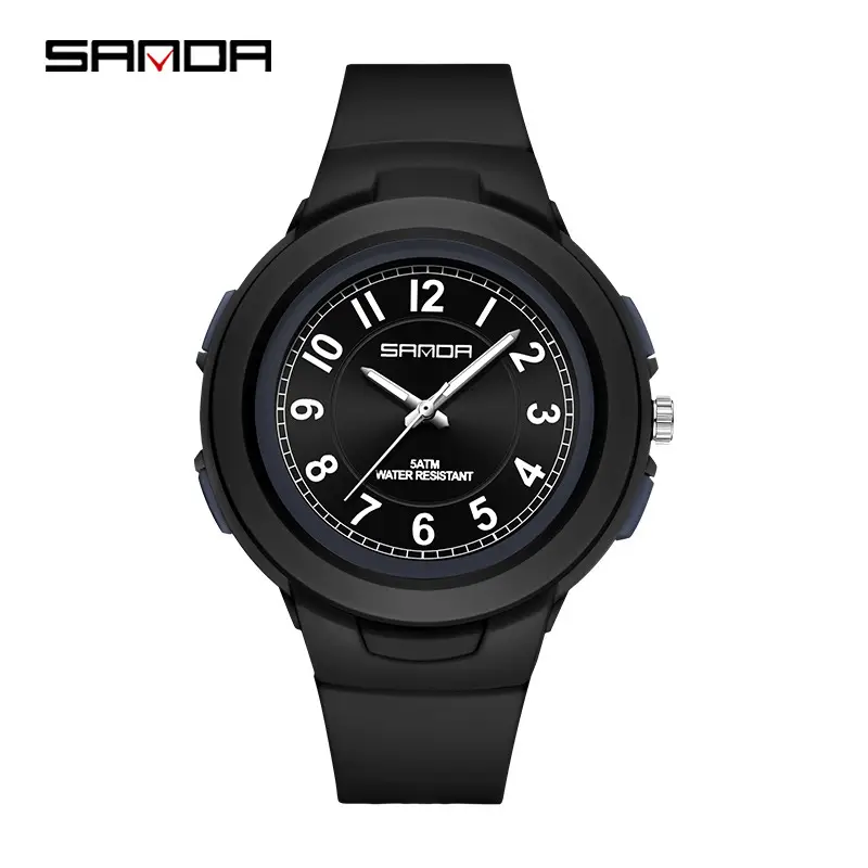 Sanda Quartz Watch for Men Women White Rose Dial - Image 13