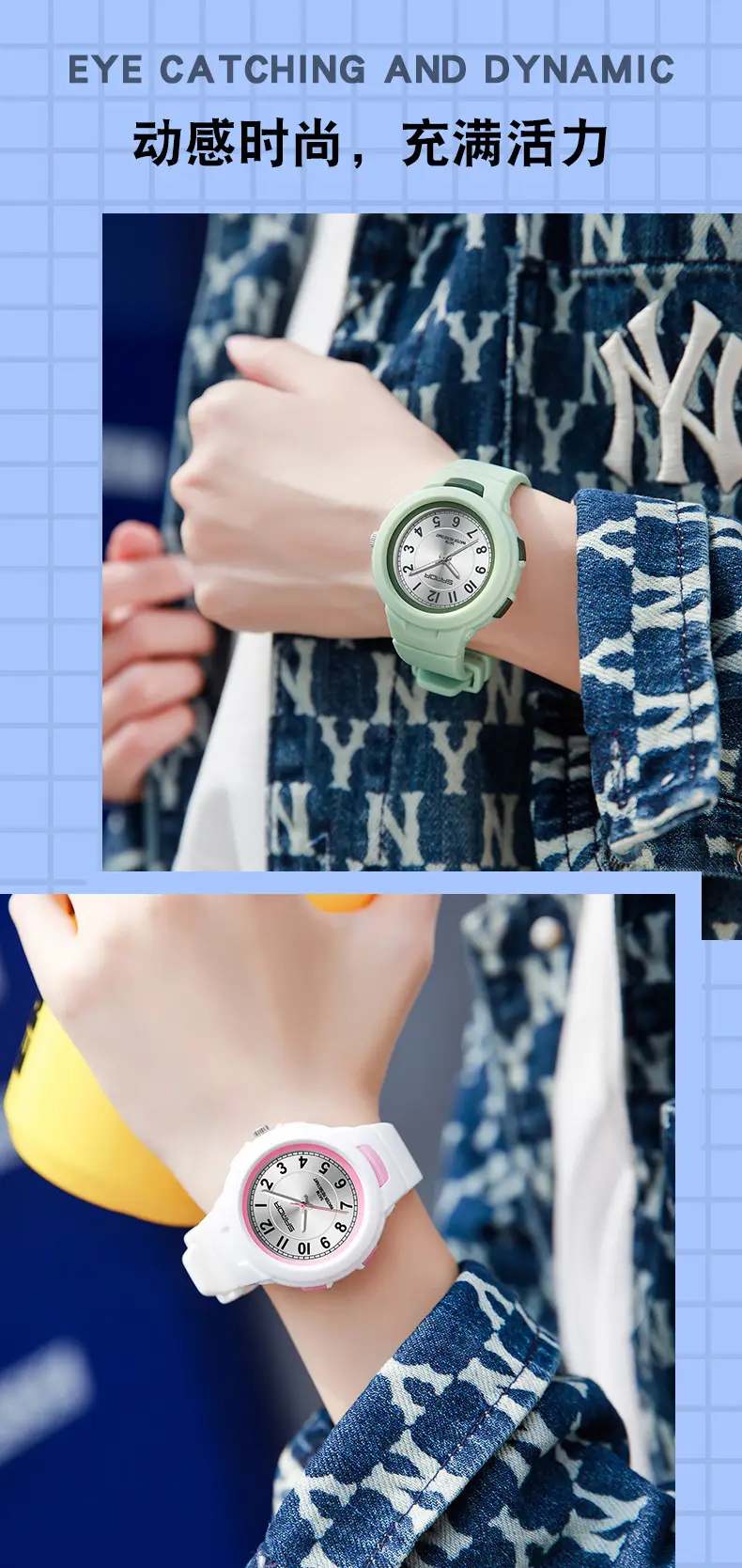Sanda Quartz Watch for Men Women White Rose Dial — feature 13