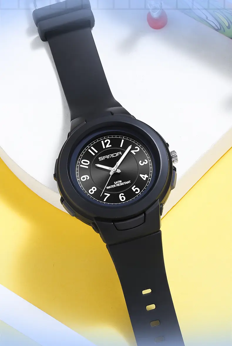 Sanda Quartz Watch for Men Women White Rose Dial — feature 33