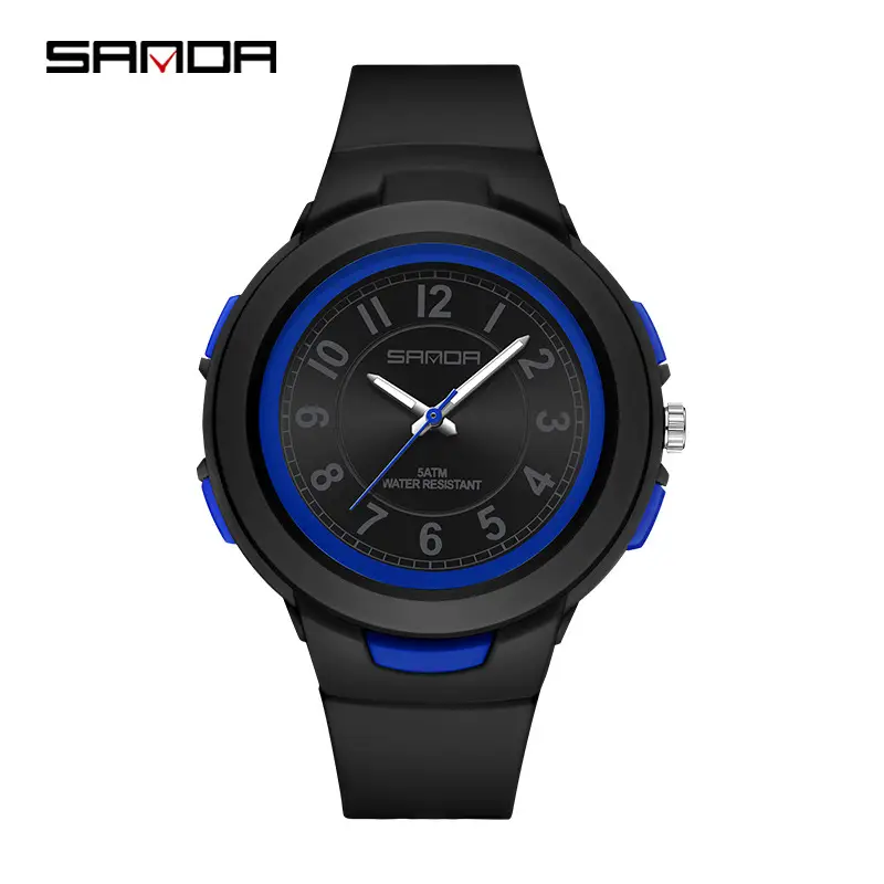 Sanda Quartz Watch for Men Women White Rose Dial - Image 3