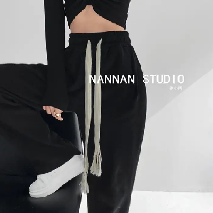 Women's White Loose Trousers with Long Sleeve Top 2022 Spring