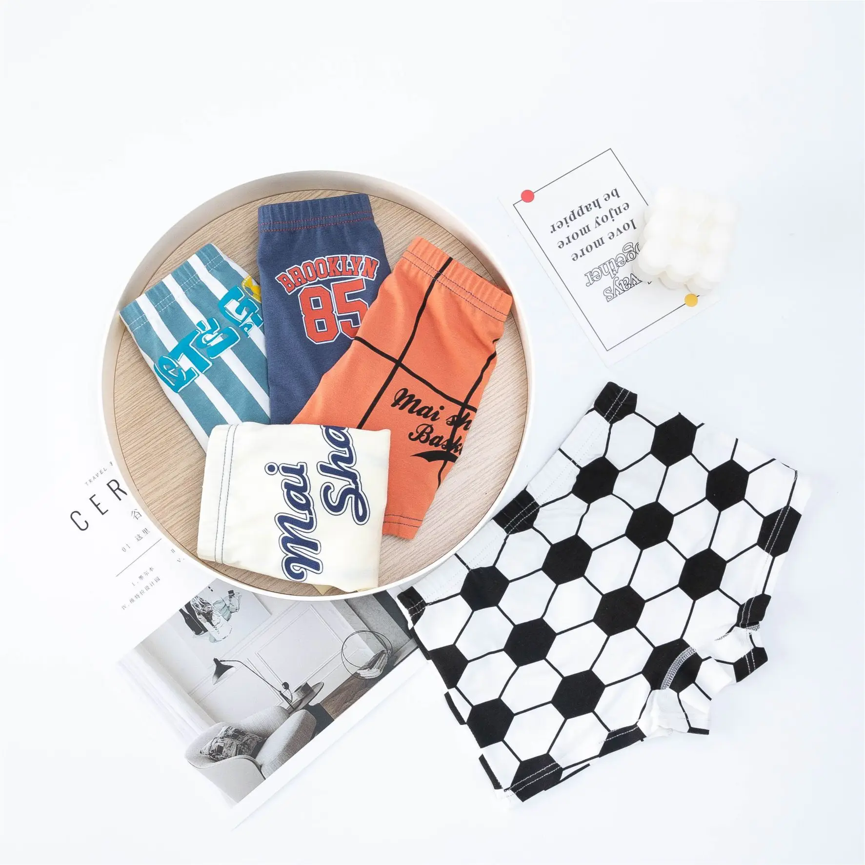 New Cartoon Football Underwear Box for Boys Pure Cotton - Image 5