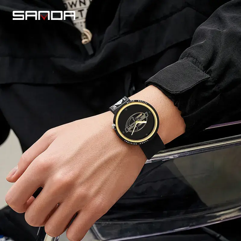 Sanda Fashion Pink Student Sports Quartz Watch - Image 8