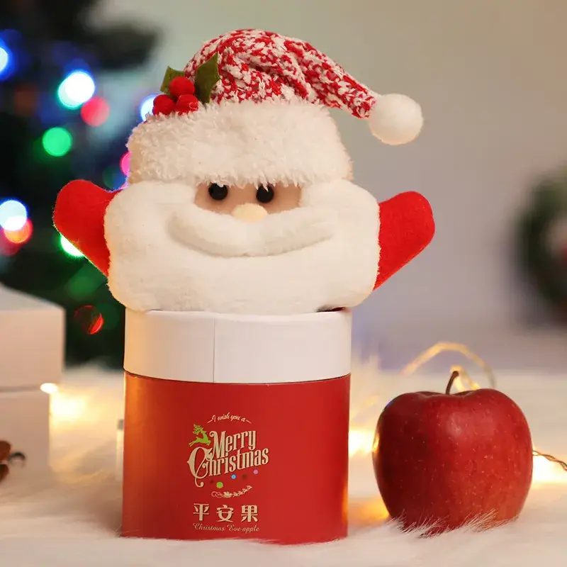 Christmas Candy Jar with Santa Snowman & Apple Design - Image 14
